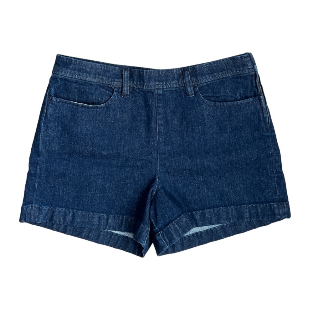 J.crew Women's Side Zip Dark Wash Denim Shorts Sz 29